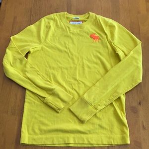 Abercrombie Muscle Long Sleeve Tee Yellow L